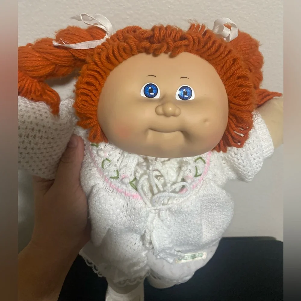 Rare Silk Tag Vintage Red Headed Cabbage Patch doll w/ cabbage patch clothes1985 - Picture 6 of 11